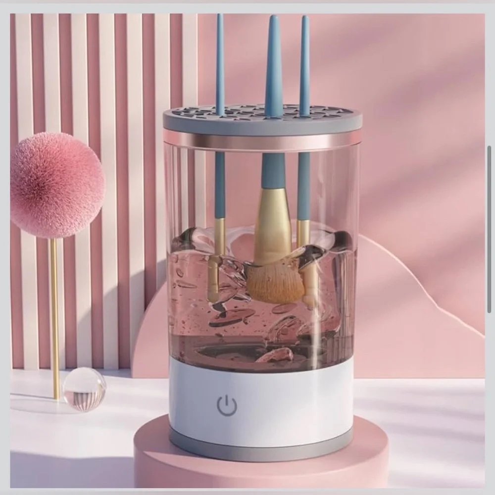 Automatic Electric Makeup Brush Cleaner Portable USB Charging, Spinner Dryer